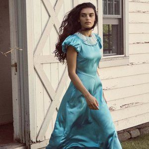 NWT Doen Paulina Dress in Blue Topaz (Size Medium)